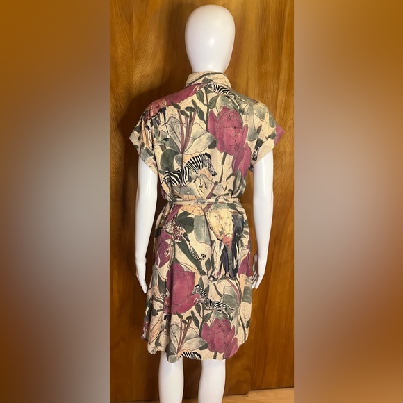 Desigual safari dress with zebra and panthers size: Medium - Picture 4 of 7